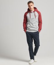 Organic Cotton Vintage Logo Baseball Hoodie