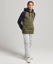 Organic Cotton Vintage Logo Baseball Hoodie