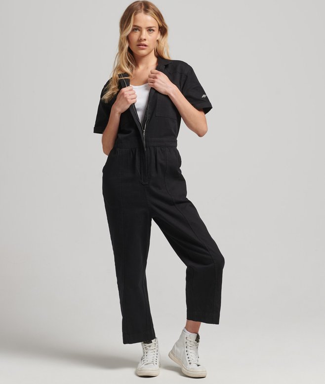 Vintage Short Sleeve Twill Boiler Suit