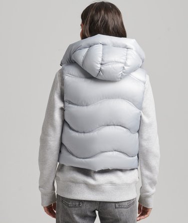 Shine Quilt Cropped Padded Gilet Image 2