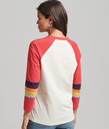 Vintage Cali Stripe Raglan Top Image 2