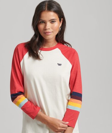 Vintage Cali Stripe Raglan Top Image 1