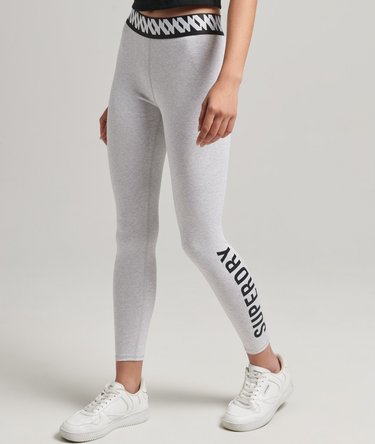 Elastic Logo Graphic Leggings Image 1