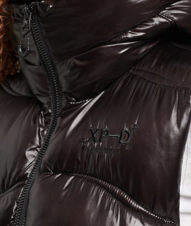 Shine Quilt Cropped Padded Gilet Image 3