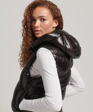 Shine Quilt Cropped Padded Gilet