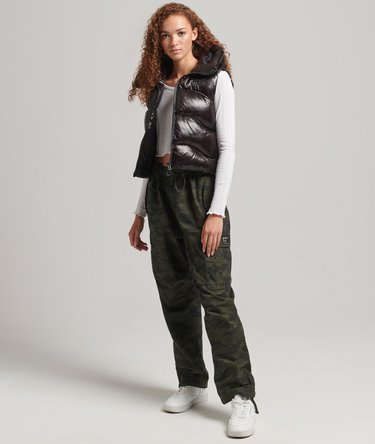 Shine Quilt Cropped Padded Gilet Image 5