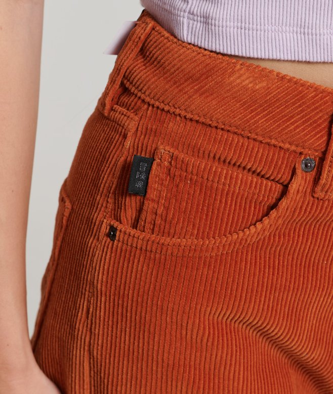 Pantalon Jogging Femme Velours Côtelé – Taille élastique, Coupe Oversize – Pour Halloween, Décontracté, Quotidien