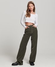 Vintage Wide Leg Cord Trousers