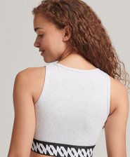 Elastic Logo Graphic Bra Top