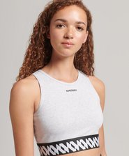 Elastic Logo Graphic Bra Top
