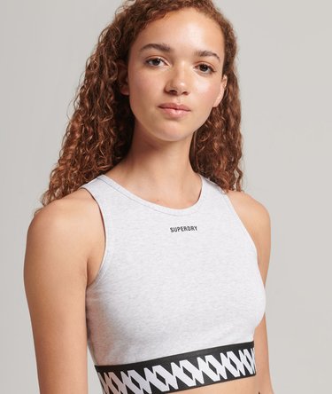 Elastic Logo Graphic Bra Top Image 1