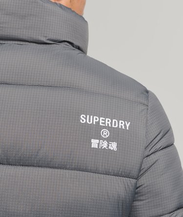 Non Hooded Sports Puffer Jacket Image 5