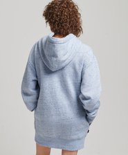 Sweatkleid mit Logostickerei aus Bio-Baumwolle