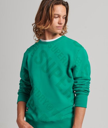 Unisex Core Logo All Over Print Crew Sweatshirt Image 1