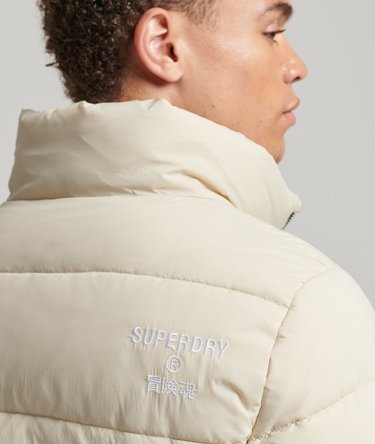 Non Hooded Sports Puffer Jacket Image 5