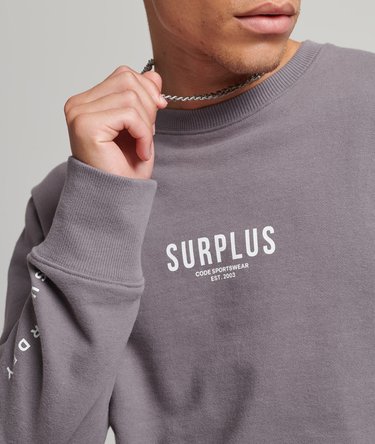 Surplus Graphic Loose Crew Sweatshirt Image 3