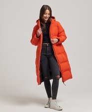 Hooded Longline Puffer Coat