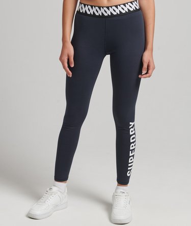 Elastic Logo Graphic Leggings Image 1
