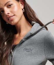 Organic Cotton Essential Logo Zip Hoodie