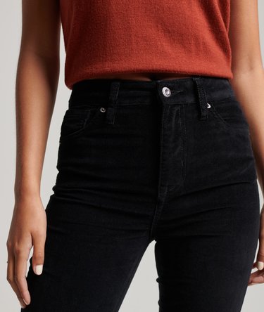 R&ouml;hrenjeans aus Cord mit hohem Bund Image 3