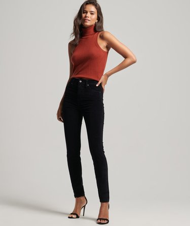 R&ouml;hrenjeans aus Cord mit hohem Bund Image 5