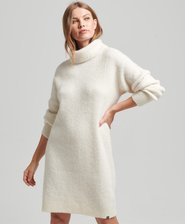 Knitted Roll Neck Jumper Dress
