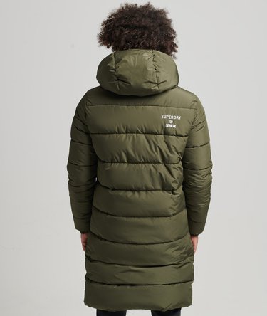 Pitkä hupullinen Logo-takki Image 2