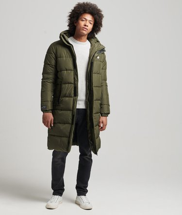 Pitkä hupullinen Logo-takki Image 5