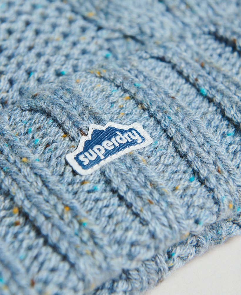 Superdry Tweed Cable Beanie - Berretto Invernale In Tweed Per Donna, Vestibilità Normale, Modello M9743 - 4
