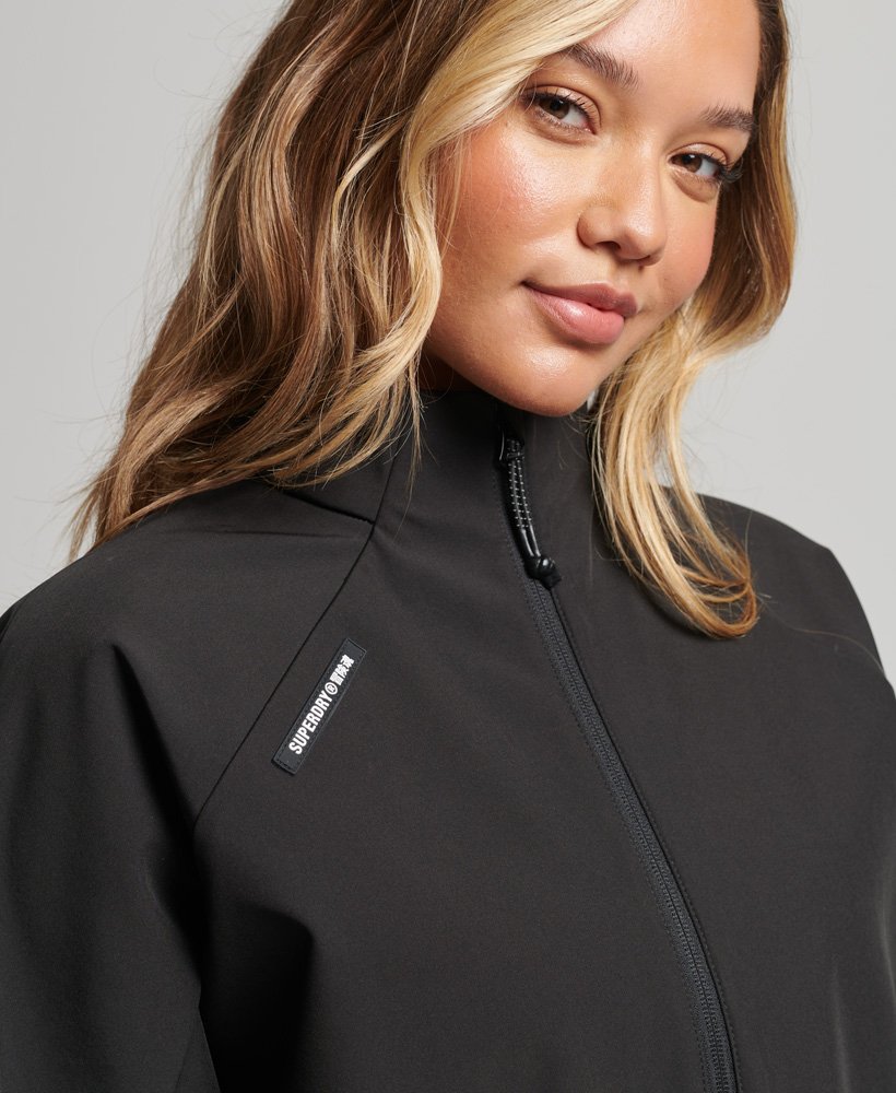 Softshell Jacket Tech womens Tech Softshell Track Jacket in Black | Superdry UK