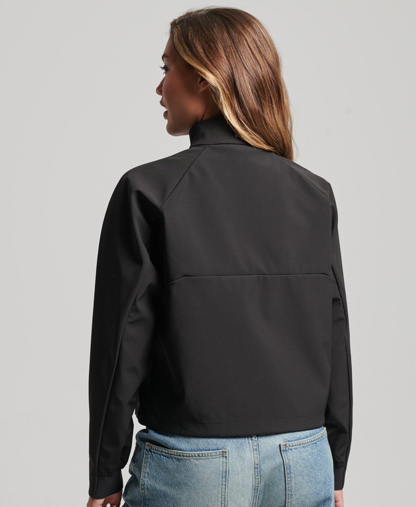 Softshell Jacket Tech womens Tech Softshell Track Jacket in Black | Superdry UK
