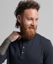 Long Sleeve Jersey Henley Top