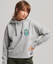 Sudadera con capucha y parches Nostalgia