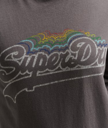 Vintage Logo Rainbow Long Sleeve Top Image 2