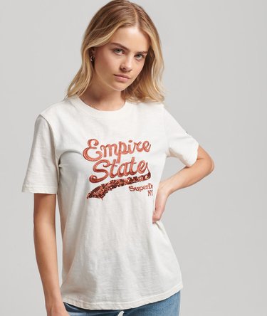 T-shirt z ozdobnym nadrukiem z logo Image 1