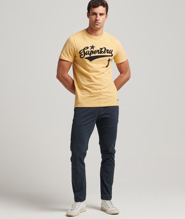 Vintage Script Style College T-Shirt Image 4