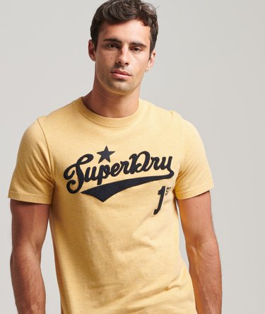 Vintage Script Style College T-Shirt Image 1