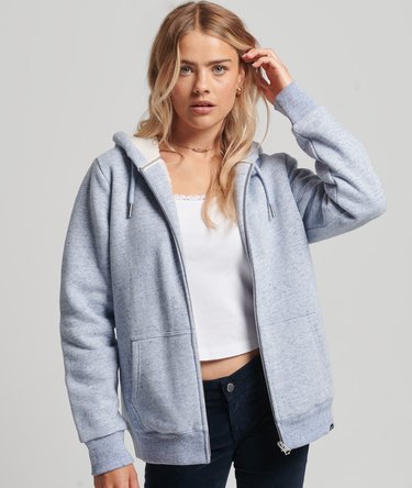 Essential Borg Lined Zip Hoodie Image 2