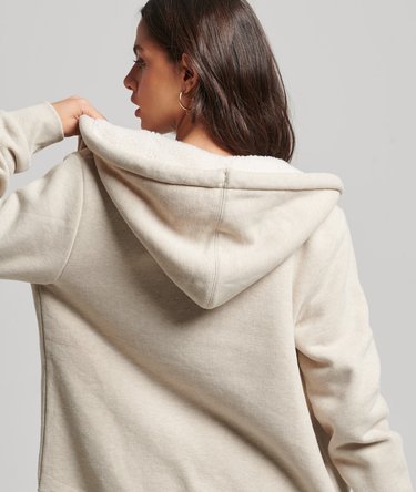 Essential Borg Lined Zip Hoodie Image 3