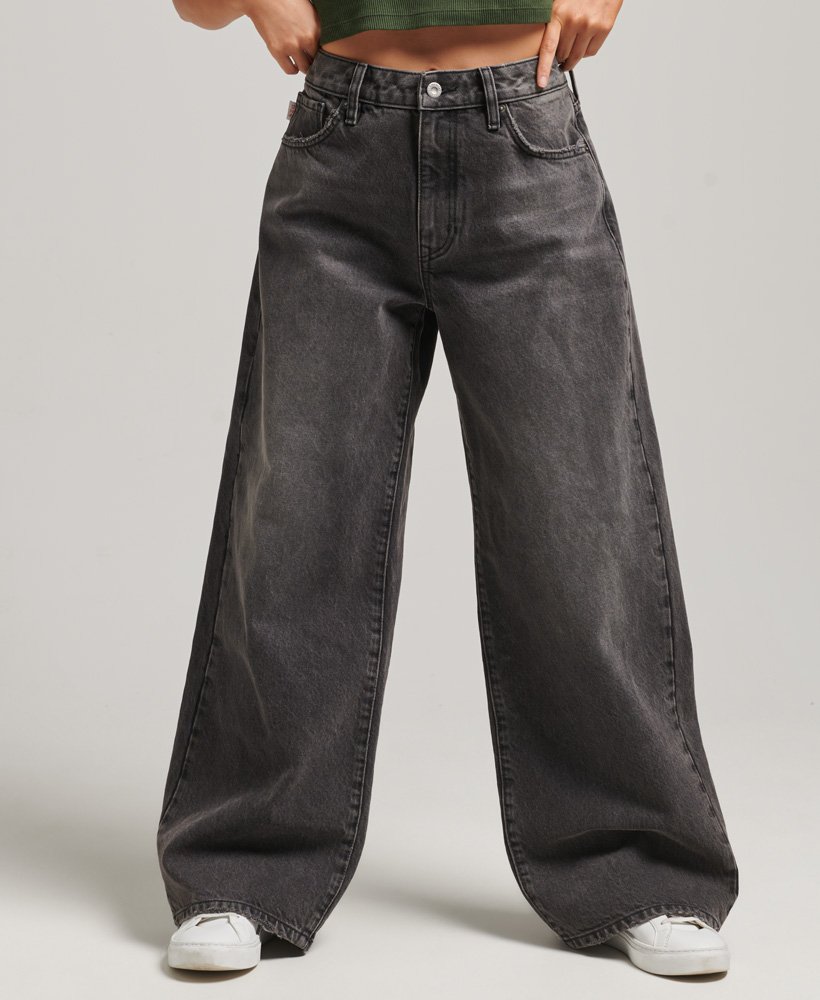 Superdry Baggy Jean ブラック 30 womens Baggy Jeans in Walcot Black | Superdry US