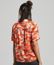 Chemise Vintage &agrave; col &agrave; revers