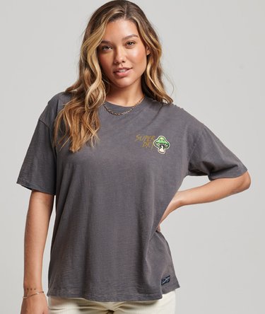 90s Logo Patch Loose Fit T-Shirt Image 2