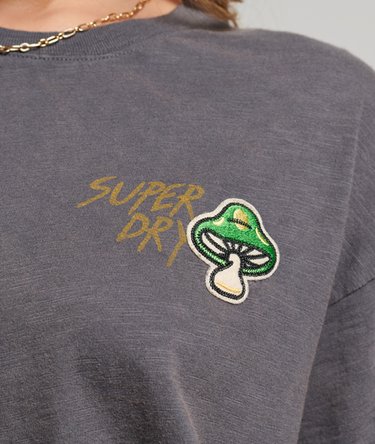90s Logo Patch Loose Fit T-Shirt Image 3