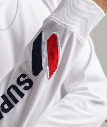 Bluzka z długim rękawem i aplikacją z logo S Image 2