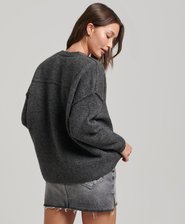 Oversized V Neck Jumper