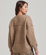 Oversized V Neck Jumper