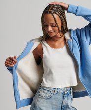 Essential Kapuzenjacke mit Teddyfellfutter