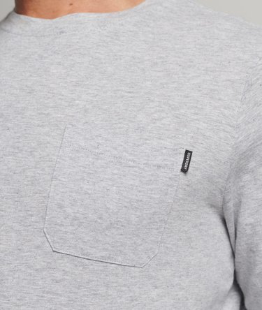 T-shirt z kieszonką z tkaniny supełkowej z bawełny ekologicznej Image 3