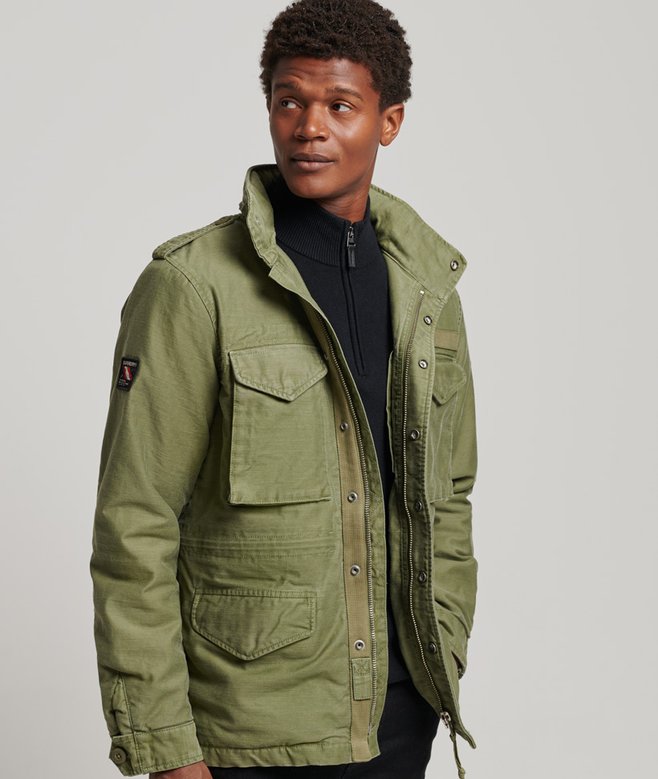 Veste Utilitaire Militaire Faherty Field Vert Olive - Taille L - Occasion Parfaite