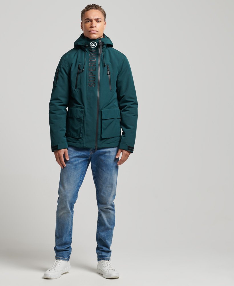 mens Ultimate SD Windcheater Jacket in BOTTLE GREEN/BLACK